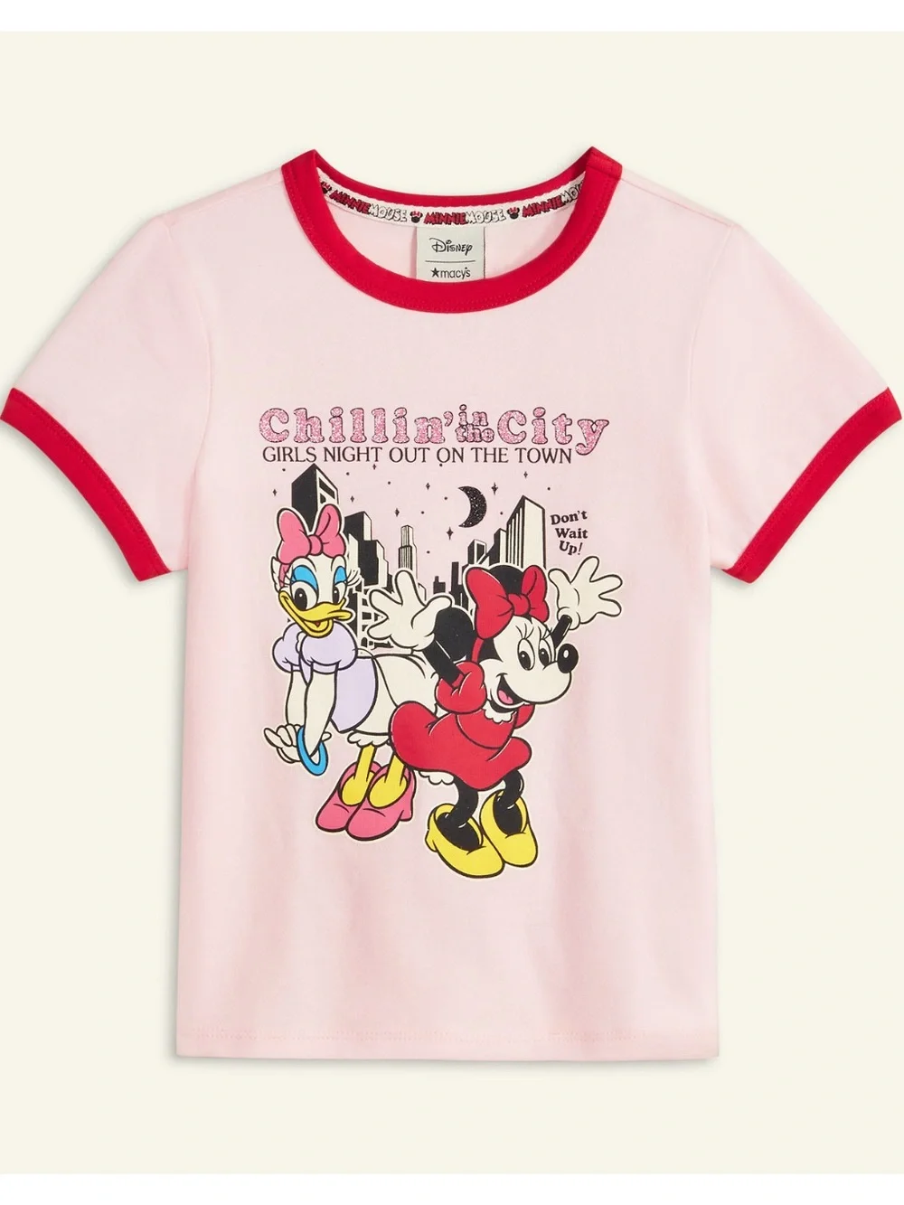 Disney | Macy's Toddler Girls Minnie Mouse & Daisy Duck Short Sleeve T-Shirt